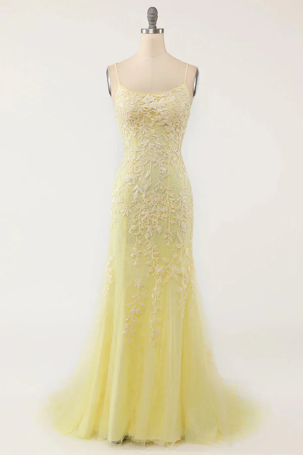 Mint Mermaid Long Prom Dress with Appliques，SSR1209