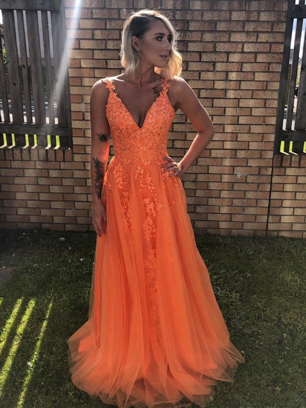 SSR0260,A Line V Neck Backless Lace Yellow Prom Dresses V Neck Lace Formal Dresses Yellow Lace Evening Dresses
