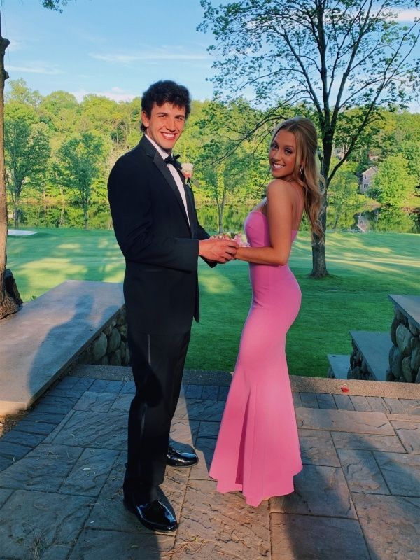 SSR0340,Pink Sweetheart Mermaid Long Prom Dresses