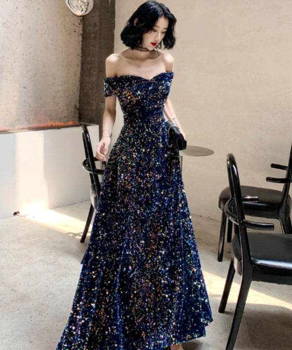 SSR1325,Off the shoulder long prom evening dresses formal gown