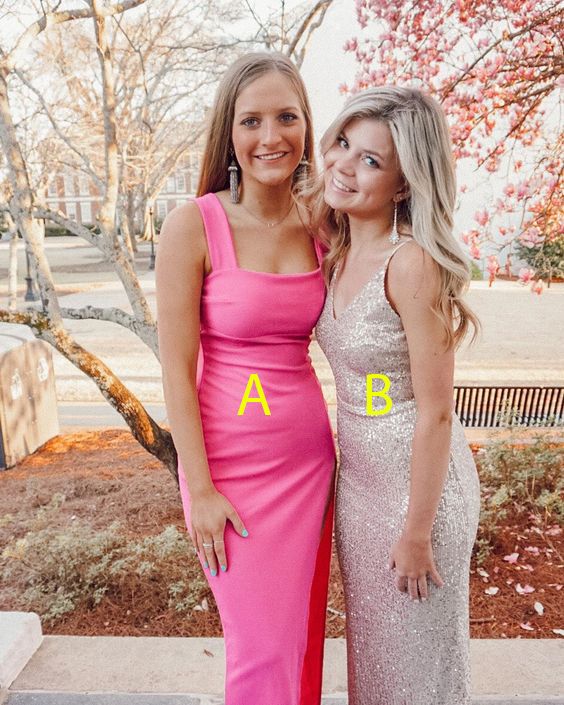 SSR0678,Mermaid V Neck Sequins Long Prom Evening Dresses