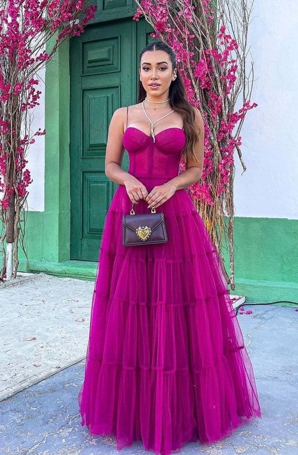 SSR1206,Charming Spaghetti Straps A-Line Tulle Prom Dresses,Sexy Prom Dress Long Evening Gown