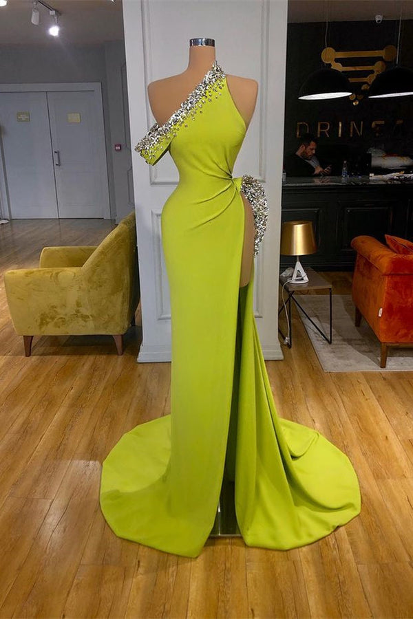 Glorious Mermaid Beadings Prom Dress Off-The-Shoulder With Split ED0051