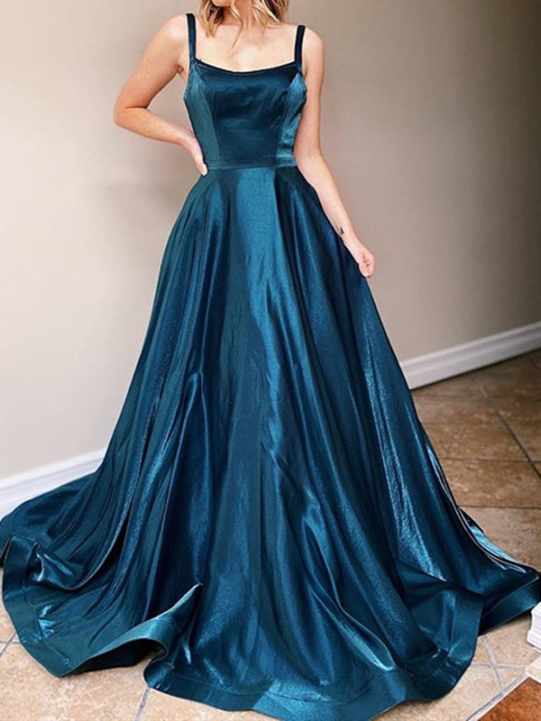 SSR1701, Prom dresses long satin evening gown fashion prom dress