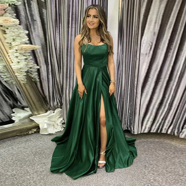 SSR0989,Green prom dresses a-line green evening prom dress