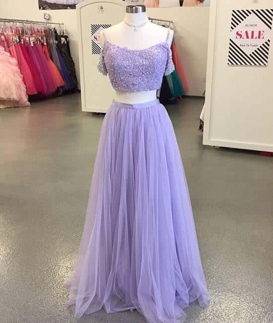 SSR0786,Lilac off the shoulder applique beaded long prom evening dresses