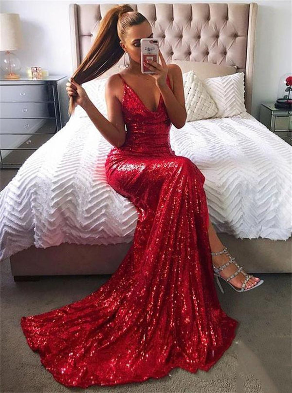 SSR0130,Sexy Shinning Prom Dress Evening Dress Special Occasion Dress Formal Dress Graduation School Party Gown